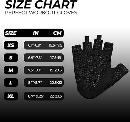FIGHTSENSE Weight Lifting Gloves with Full Palm Protection, Workout Gloves for Men Women, Breathable Exercise Gym Gloves for Weightlifting, Fitness, Cycling, Pull ups, Deadlifting