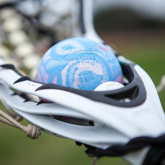 Champion Sports Lacrosse Balls – Official Size SEI Certified, Multi-Color Packs of 3, 6, or 12 for Practice & Games