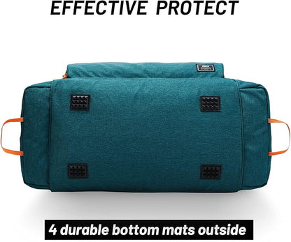 MIER Large Gym Bag for Men Sports Duffle Bag with Shoe Compartment 60L Lightweight Duffel Bags for Workout Fitness Travel, Blue
