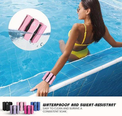 Wrist Ankle Weights for Women Men, Leg Arm Wrist Weights Bangles 1lb*2 1.5lb*2 2lb*2Wearable Weights Pilates Weighted Bracelet for Strength Training Walking Swimming Exercises Yoga Physical Therapy