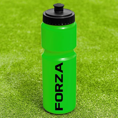 FORZA Team Sports Water Bottles | 25oz Capacity with Portable Carry Bag or Foldable Carrier - BPA-Free Plastic for Hydration on the Go (Carry Bag, Green)