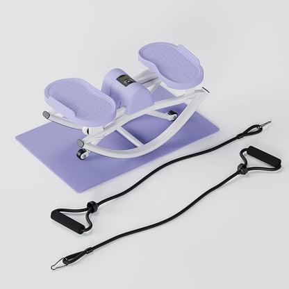 The Rock Stepper - Side to Side Rocking Stepper Machine for Home Workouts - Low Impact Indoor Cardio Leg Glute and Core Training - Quiet Compact Step Rocker Exercise Equipment