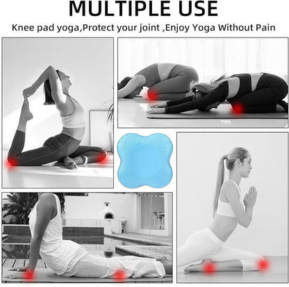 2 packs Yoga Knee Pad Mats Extra Thick for Knees Elbows Wrist Hands Head Foam Pilates Kneeling pad Yoga Knee Cushion Thick Exercise Pads for Knees Elbows Wrist Hands Head Foam Pilates Kneeling pad，Support Foam Pads for Women and Men