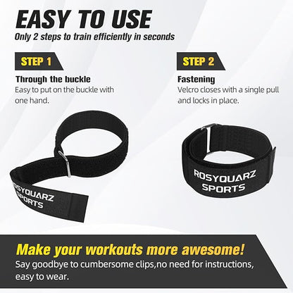 BFR Booty Bands for Men/Women Glutes, Blood Flow Restriction Bands Plan for Arm Muscle Legs &Hip Building, Adjustable Velcro Occlusion Bands Workouts,Quality Fabric Bands for Squat Butt &Thigh