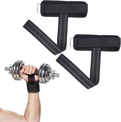 Weight Lifting Wrist Strap Gym Weightlifting Straps Anti-Slip Fitness Lifting Straps for Strength Training Bodybuilding Powerlifting