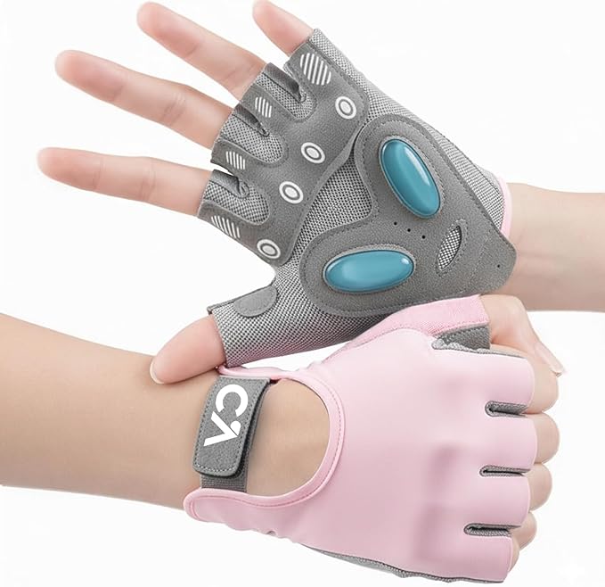 Workout Gloves for Women, Breathable Weight Lifting Gloves with Non-Slip Grip & Cushion Pads for Gym, Fitness Training, Exercise, Cycling