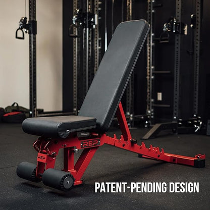 Rep Fitness Adjustable Bench – AB-3000 FID – Flat/Incline/Decline