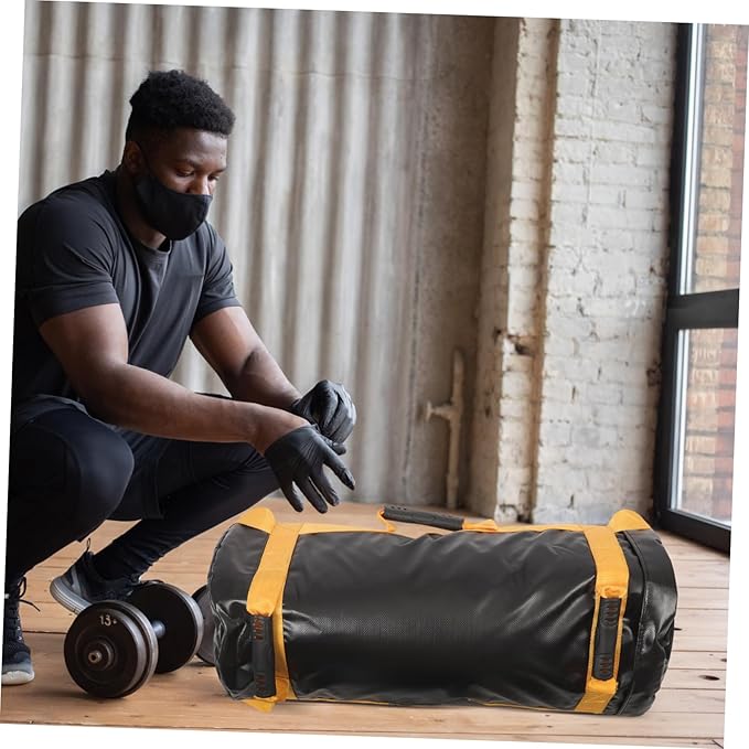 TOYANDONA Portable Weight Lifting Bag for Men PVC Strength Training Sandbag for Muscle Building Versatile Workout Weight Bag for Fitness and Exercises