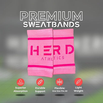 Cotton Wrist Sweatbands – Absorbent, Stretchable Bands for Men & Women – Sweat-Wicking, Anti-Chafing Support for Weightlifting, Cross Training, WODs, Tennis, Running & Fitness