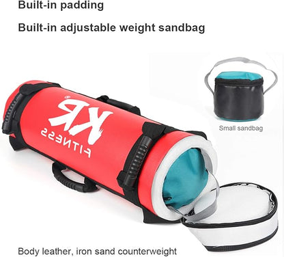 Jianyana 5-30 kg Sandbag Training Filled Weight Sand Power Bag, Weight-Adjustable Fitness Powerbag Sandbag, for Weightlifting, Running, Sports and Powerlifting