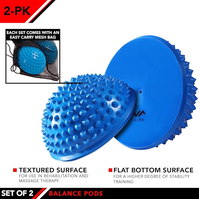 JFIT Balance Pod and Foot Fitness Set - Set of 2 Pods