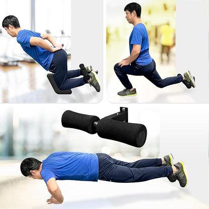 Wall Mounted Nordic Hamstring Curl - LAT Pulldown Machines and Sit Up Exercises -Versatile Workout Tool for Nordic Curls Spanish Squats Core Twists,Enhance Your Core Strength and Leg Curls