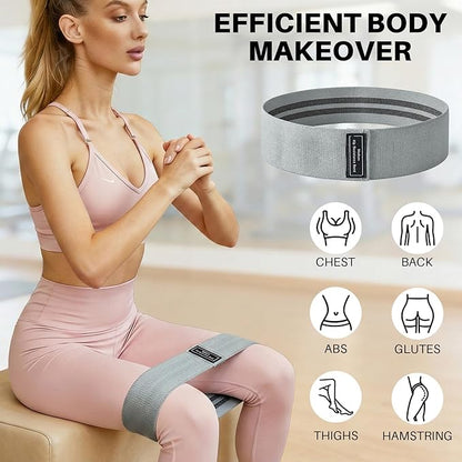 12 PCS Fabric Resistance Bands for Working Out, Booty Bands for Women and Men, Exercise Bands for Legs and Hip,Elastic Stretch Bands for Exercise Yoga Pilates Fitness Home Workout