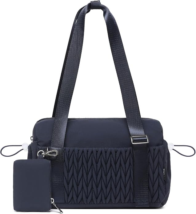 Small Gym Bag for Women Quilted Mini Tote with Wet Compartment and Coin Purse, Cute Duffle Bag for Girls Workout Sport Travel