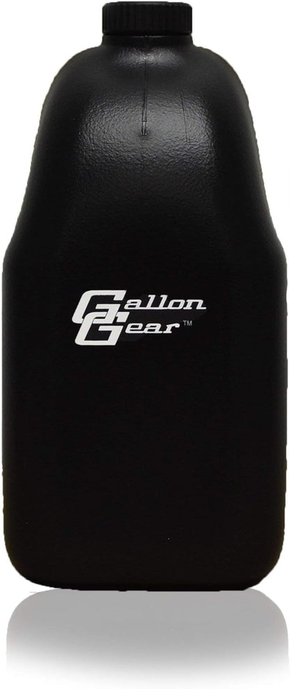 Gallon Gear Half-Gallon Large Water Bottle - BPA Free Plastic, Reusable Water Jug - Hydration Water Bottle for Men and Women - Gym, Sports, Training & Fitness (Black)