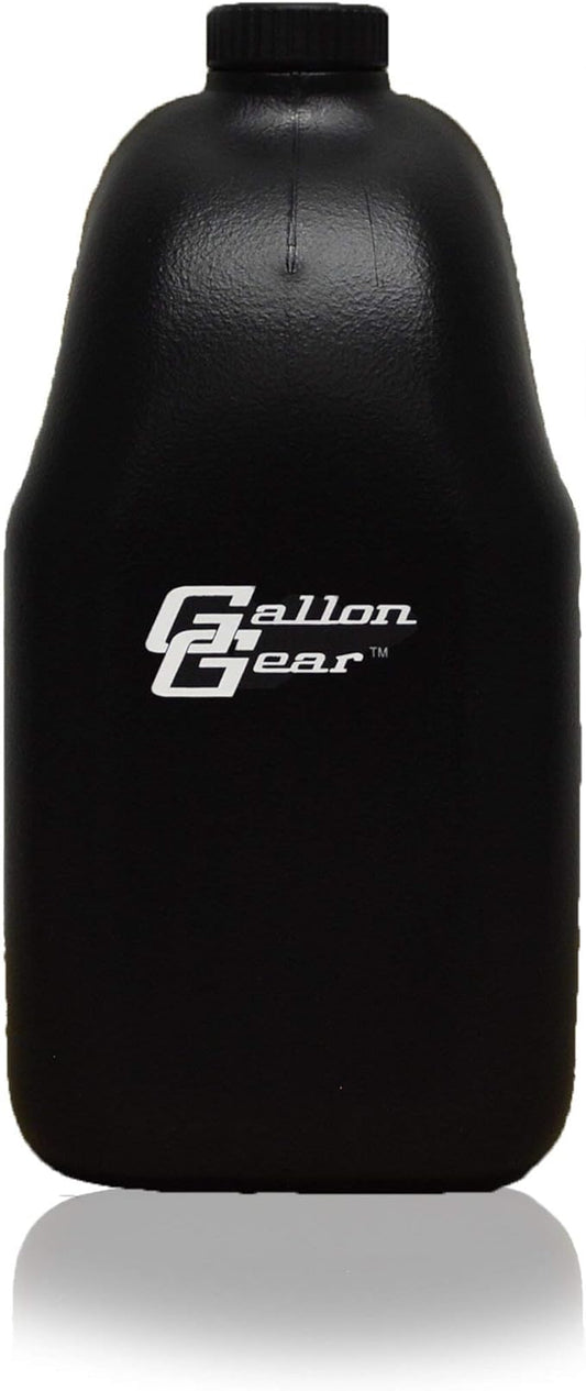 Gallon Gear Half-Gallon Large Water Bottle - BPA Free Plastic, Reusable Water Jug - Hydration Water Bottle for Men and Women - Gym, Sports, Training & Fitness (Black)