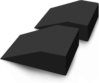 2 pack Squat Wedge Block for Heel Elevated Squat Weightlifting Calf Stretcher Slant Board for Mobility Balance and Strength Performance