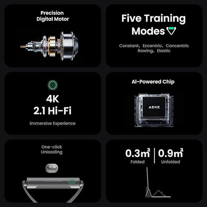 AEKE Smart Home Gym System- Fitness Mirror K1: AI-Powered All-in-One Fitness Machine for Full-Body Strength Training and Personalized Workouts