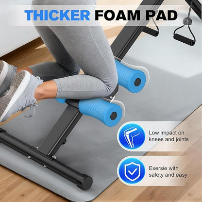 DERACY Ab Workout Machine Adjustable Ab Trainer Abdominal Trainer for Home Gym Foldable Ab Crunch Machine for Core 440 LBS