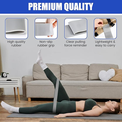 Soulchen 30 Pcs Core Sliders and Resistance Bands Exercise Glider Discs Gifts 40 Lbs Resistance Loop Exercise Bands for Group Training Classes Fitness Slider Workout