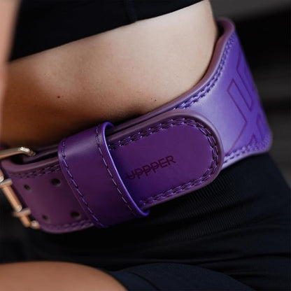 UPPPER Weight Lifting Belt - Double Prong 4” to 2.5” Tapered Premium Lifting Belt for Men and Women - Ultimate Back Support For Weightlifting and Powerlifting | Premium Fitness Gear