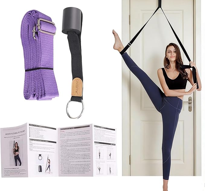 UBING Leg Stretcher, Door Flexibility Trainer, Over The Door Strech Strap for Flexibility, Splits Trainer for Dance Ballet Cheer Gymnastics Taekwondo Stretching