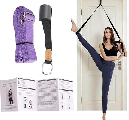 UBING Leg Stretcher, Door Flexibility Trainer, Over The Door Strech Strap for Flexibility, Splits Trainer for Dance Ballet Cheer Gymnastics Taekwondo Stretching