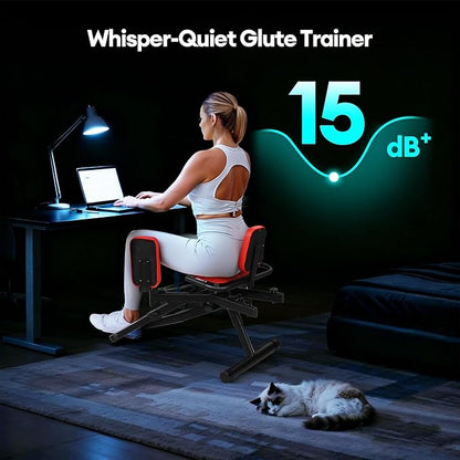 2 in 1 Hip Abductor/Adductor Machine, Thigh Master Trainer for Women Men, Glute Machine Inner/Outer Thigh Exercise Workout Equipment for Home Gym