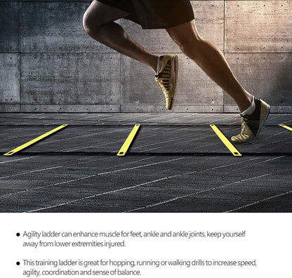 4m Agility Ladder Speed Ladder Training for Soccer, Speed, Football Fitness Feet Training Carry Bag Agility Equipment