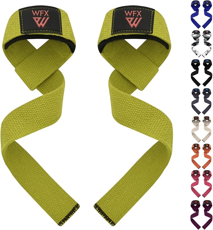 Weight Lifting Straps Wrist Support Padded Neoprene Gym Cross Training Hand Bar Weightlifting Straps Fitness Bodybuilding Power Exercise Grips Deadlift Men Women