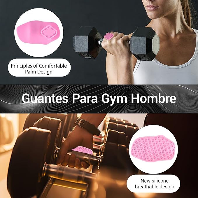4-PCS Rypt Grip for Weight Lifting Deadlift Rows-Rubber Anti-Slip Ergonomic Lifting Gloves for Men and Women Training Palm Protectors for Gym Intensive Training and Exercise