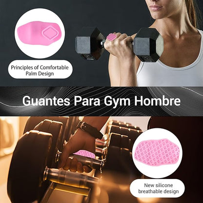 4-PCS Rypt Grip for Weight Lifting Deadlift Rows-Rubber Anti-Slip Ergonomic Lifting Gloves for Men and Women Training Palm Protectors for Gym Intensive Training and Exercise