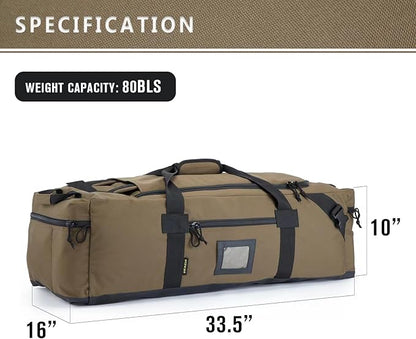 86l Large Duffel Bag For Travel, Gym & Sports - Water Repellent Polyester, Hidden Straps, Shoe Compartment - Perfect Luggage Duffle Bag Or Backpack For Men & Women