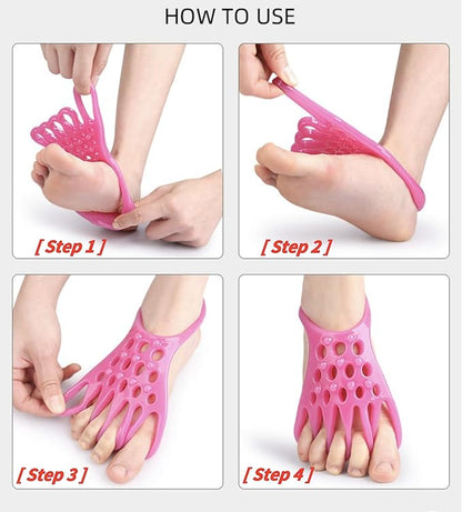 Toe Resistance Bands Strong Loop- Toe Stretcher -Toe Bands -Toe Strengthener -Toe Exercise Strap for Yoga, Pilates Foot Stretching Exercises Toe Exercise Bunion Correction Relief