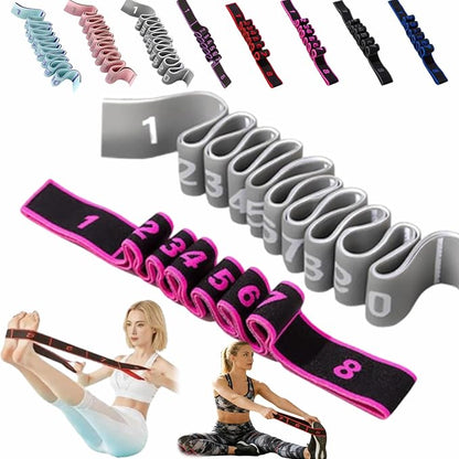 Fitness Resistance Bands with Handles, Fitness Resistance Band for Stretching and Yoga, Fashion Puller Exercise, Adjustable Bands for Full Body Stretching Shaping