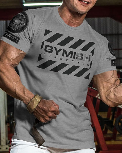 Gymish American Flag Graphic Fitness Tank, Sleeveless Bodybuilding Athletic Tank Top