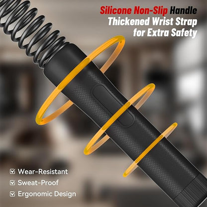 Cordless Ropeless Battle Ropes for Home Gym – Portable Weighted Workout Rope for HIIT, Cardio & Strength Training, Low-Impact Full Body Exercise Equipment for Men & Women
