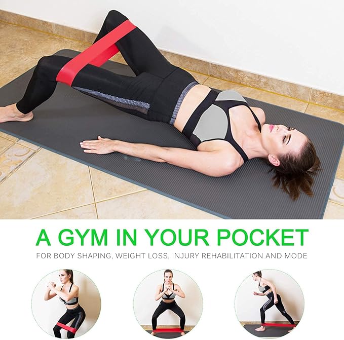 Resistance Bands Set (12pcs), Workout Bands with Handles, Door Anchor, Ankle Straps and Carry Bag, Exercise Bands for Shape Body and Home Workouts