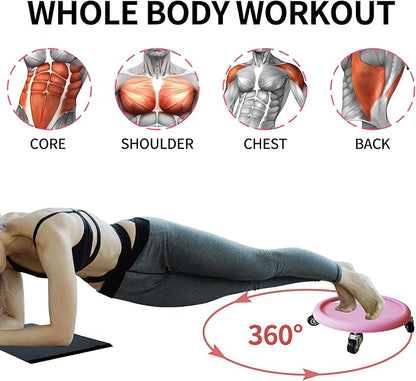 Ab Roller Wheel, Exercise Wheel for Abs Workout, Core Sliders for Working Out, Stomach Workout Equipment with Abdominal Trainer & Knee Pad Protection