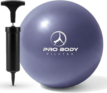 ProBody Pilates Small Exercise Ball with Pump - 9 Inch Workout Ball for Stability, Barre, Yoga, Core & Physical Therapy