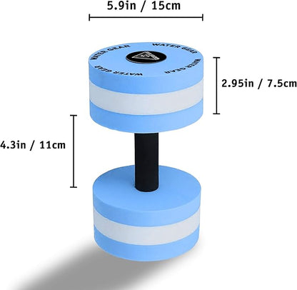 Water Gear Hydro Buoys Minimum - Water Fitness and Pool Exercise - Intense Workout Without Added Stress - Easy on Joints (80% resistance)