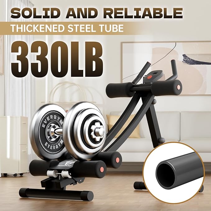 Ab machine, AB trainer machine,workout equipment for Home Gym Strength Training, Ab workout equipment, AB machine for stomach workout, Foldable abdominal trainer for Men and Women exercise