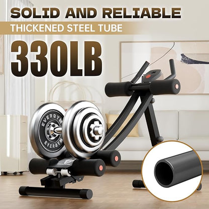 Ab machine, AB trainer machine,workout equipment for Home Gym Strength Training, Ab workout equipment, AB machine for stomach workout, Foldable abdominal trainer for Men and Women exercise