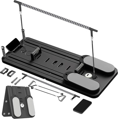 Pilates Board-Pilates Reformer Board,Multi-Purpose Portable Pilates Reformer Machine Home Pilates Kit for Home Workout,Fitness, Exercise,Abs,Core Equipment