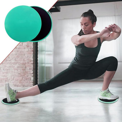 Core Sliders - Exercise Sliders | Yoga Pilates Gliding Disc | 2 Exercise Fitness Sliders | 2s Sided Gliding Sliding Discs | Core Gym Equipment | Pilates Sliding Plates for Women Men and Teens