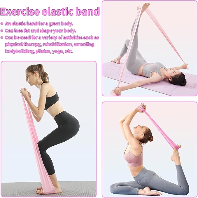 Pilates Essentials Kit for Women, Home Pilates Kit – 12" Pilates Ring, 9" Pilates Ball, Stretching Strap, 5 Resistance Bands, Yoga Socks, Pilates Kit for Home Workouts, Core Strength & Flexibility