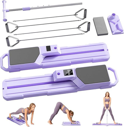 Foldable Ski Machine Exercise Equipment, Leg Exercise Machine, Multifunctional Pilates Board, Pilates Reformer Machine