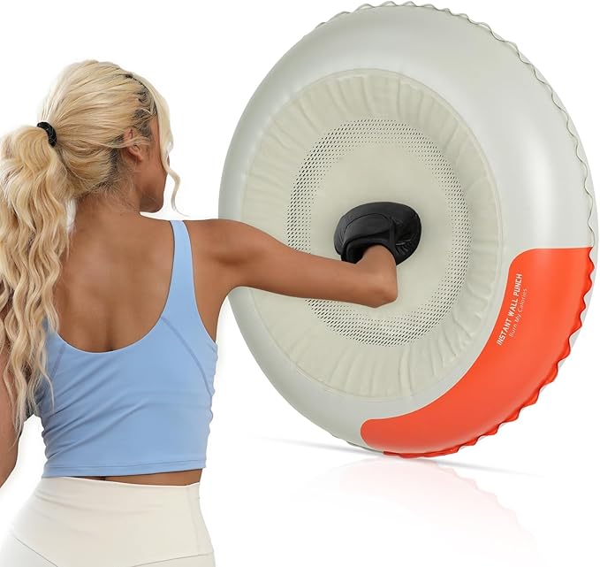PKKO Boxing Punching Wall Target Bag Adjustable Height, Silent, Anti-Slip Home Use (Adult & Kids Universal) Stress Relief Training Equipment Workout Equipment Boxing Game Home Gym