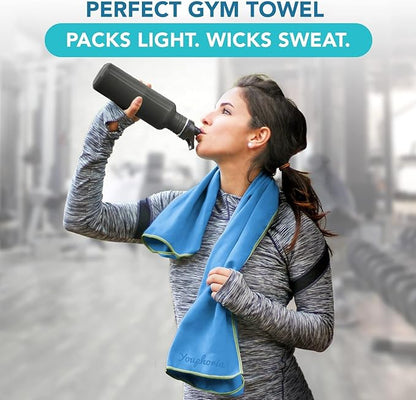 Youphoria Microfiber Travel Towel Fast Drying Lightweight - Quick Dry Towel for Camping, Beach, Backpacking, Hiking & Sport
