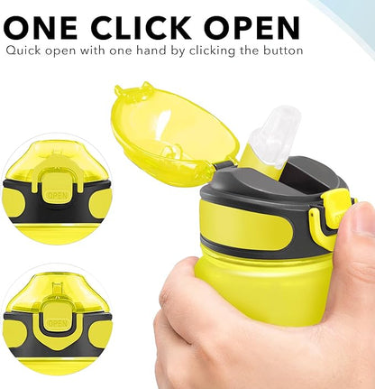 Enerbone 32 oz Drinking Water Bottle with Times to Drink and Straw, Motivational with Carrying Strap, Leakproof BPA & Toxic Free, Ensure You Drink Enough Water for Fitness Gym Outdoor